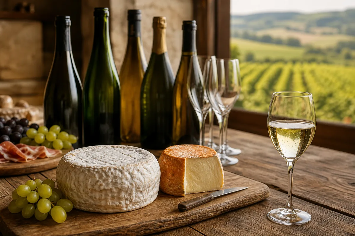Bouteilles alignées et verres vides sur une table en bois près d&rsquo;un plateau garni